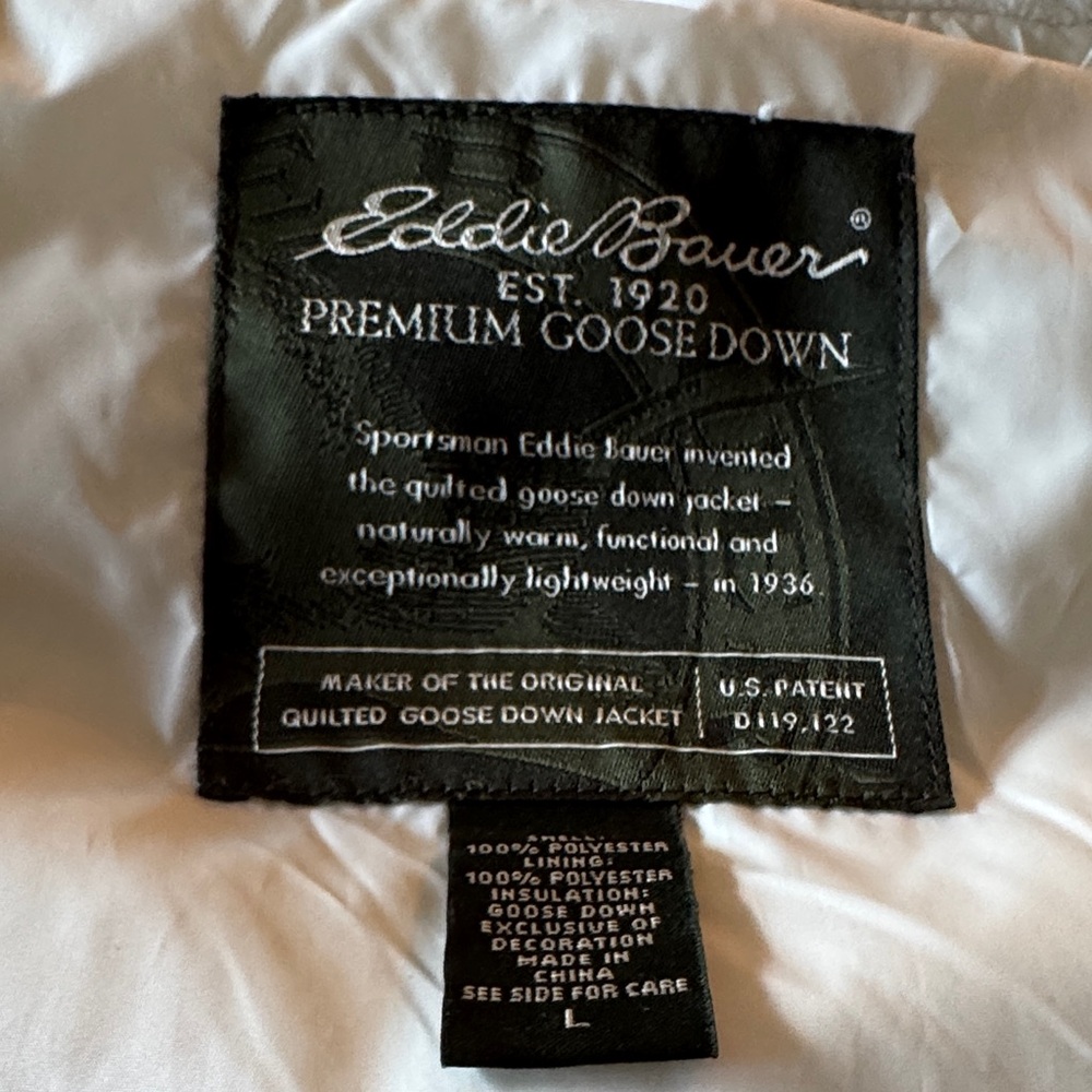 Eddie Bauer Premium Goose Down Vest – Women’s Size L - Picture 6 of 10